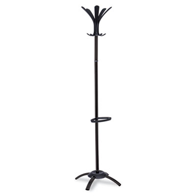 Pmcleon Cleo Coat Stand Black Metal And Plastic Stand Alone Rack 10 Knobs