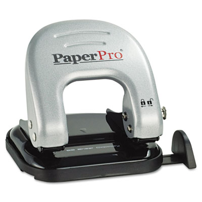 2310 Two-hole Punch 20 Sheet Capacity Black/silver