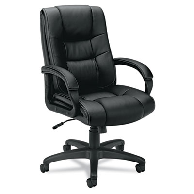 Vl131en11 Vl131 Executive High-back Chair Black Vinyl