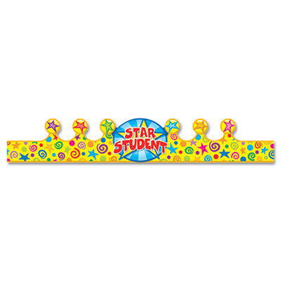 Carson-Dellosa 101020 Student Crown, Star, 4 x 23 1/5