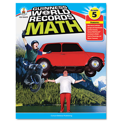 Carson-Dellosa 104419 Guiness World Records Mat, Grade 5, 128 pages