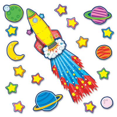 Carson-Dellosa 110142 Rocket 3-D Bulletin Board Set