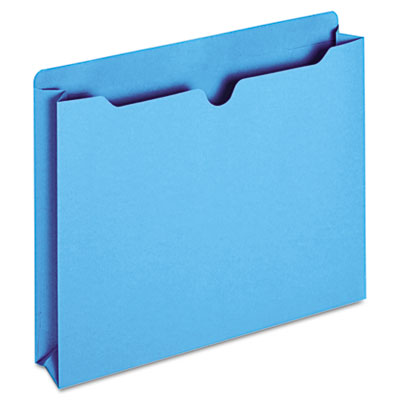 B3043dtblu File Jacket Two Inch Expansion Letter Blue 50/box