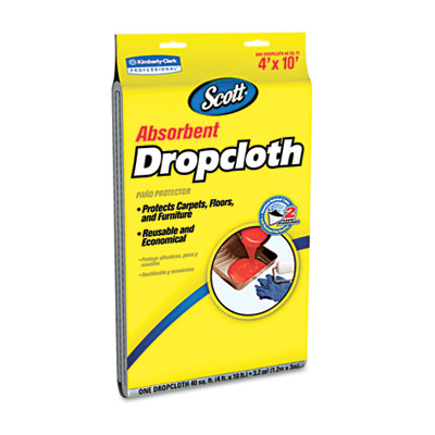 Kimberly-Clark 11659 MAT,DROP CLOTH, 4X10,WH