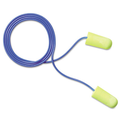 E-a-rsoft Yellow Neons Soft Foam Ear Plugs Corded Regular Size