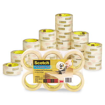 3750cs48 Commercial Grade Packaging Tape 1.88&apos;&apos; X 54.6 Yds 3&apos;&apos; Core Clear 48/pack
