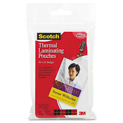 Tp585210 Id Badge Size Thermal Laminating Pouches, 5 Mil, 4 1/4 X 2 1/5, 10/pack