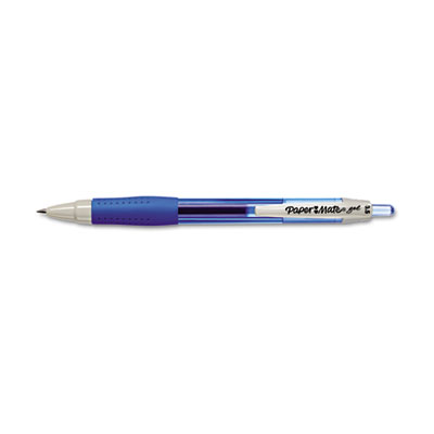 1753363 Roller Ball Retractable Gel Pen, Blue Ink, Fine