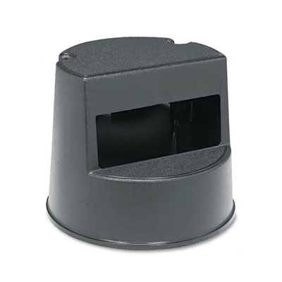 Rcp 252300BK Rolling Step Stool Curved Design Retracting Casters 16 dia. x 13h Black