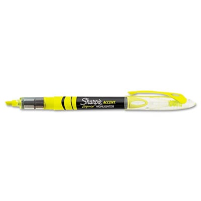 Sanford Ink 1754463 Accent Liquid Pen Style Highlighter, Chisel Tip, Fluorescent Yellow, Dozen