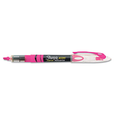 Sanford Ink 1754464 Accent Liquid Pen Style Highlighter, Chisel Tip, Fluorescent Pink, Dozen