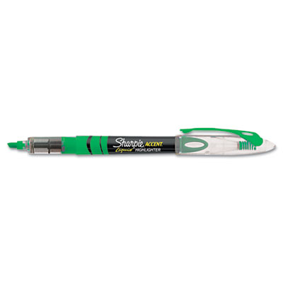 Sanford Ink 1754468 Accent Liquid Pen Style Highlighter, Chisel Tip, Fluorescent Green, Dozen