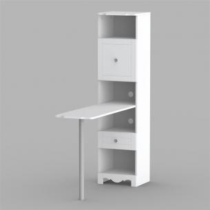 Nexera 311803 Pixel Bookcase Desk with 2 Storage Towers