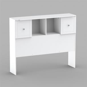 Nexera 316303 Pixel 54 in. Full Low Bookcase Headboard
