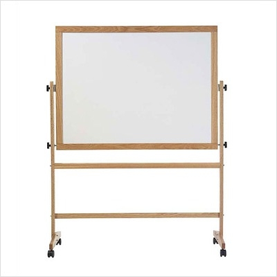 Marsh Industries RW-45H-RMRM 42x60 Oak Wood Trim Remarkaboard Both Sides Reversible -White Marsh Industries RW-45H-RMRM 42x60 Oak Wood Trim Remarkaboard Both Sides Reversible -White