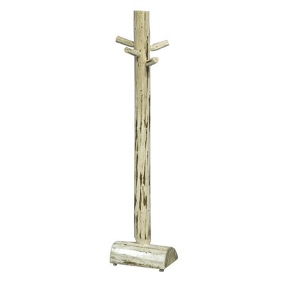 Childs Log Coat Tree - Clear Lacquer