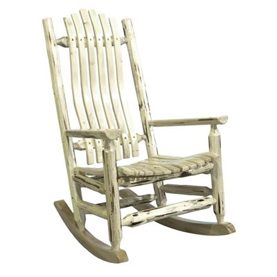 Adult Log Rocker - Clear Lacquer
