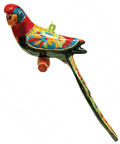 Pottery Express 1925 Talavera Hanging Parrot