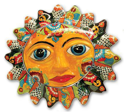 Pottery Express 2058 Talavera 16 in. Sun