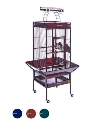 3151red 18 In. X 18 In. X 57 In. Wrought Iron Select Cage - Garnet Red