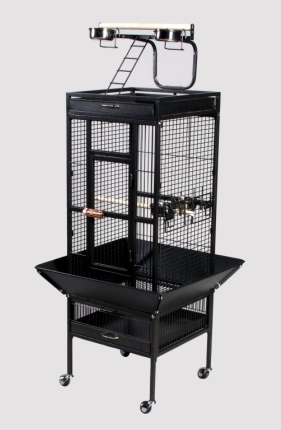 24 In. X 20 In. X 60 In. Wrought Iron Select Cage - Black