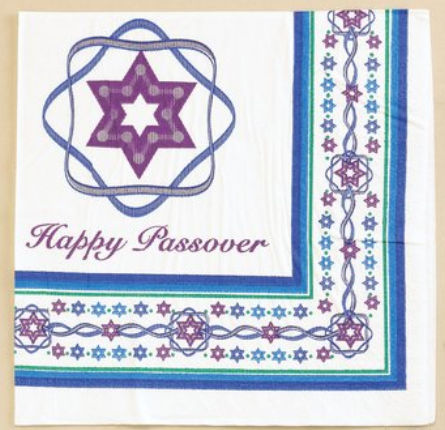 Rite Lite 10305 Festive Stars Passover 10 in. Beverage Napkins  Pack of 48