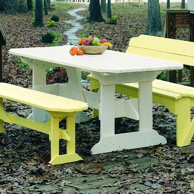 Uwharrie Chair 8090 Harvest Table  White