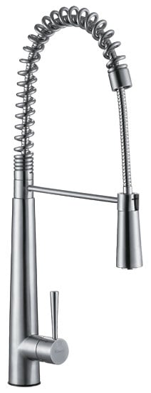 Ab2039 Solid Stainless Steel Commercial Spring Kitchen Faucet - Brushed Nickel