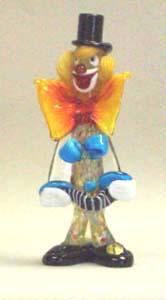 Fp-04a 9" Murano Glass Clown