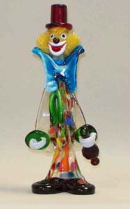 Fp-14 11" Murano Glass Clown