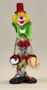 Fp-15 11" Murano Glass Clown