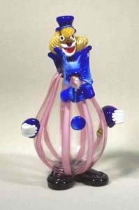Fp-80 11" Murano Glass Clown