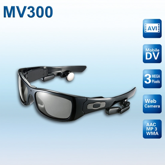 Prober MV3004GB 720P HD Camera Sunglasses 3.0 mega CMOS 4G MP3 Player