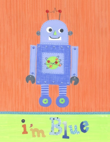 S11w09 Blue Robot-i M Blue