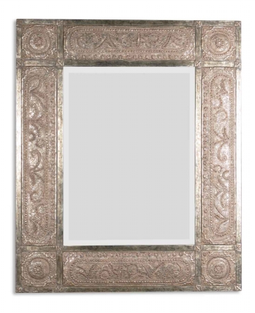 11602 B Harvest Serenity Mirror Heavily Distressed Golden-champagne Leaf