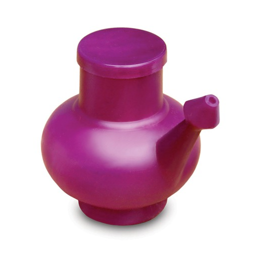 Wai Lana Productions 1041 Durable Plastic Neti Pot With Lid - Purple