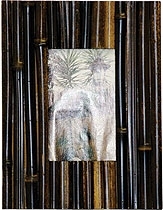 1605 8x10 Bamboo Frame In Fence Dark