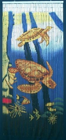 5254 Sea Turtle Scene Curtain