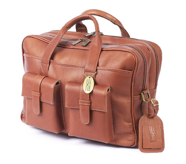 Claire Chase 157E-saddle Platinum Briefcase - Saddle