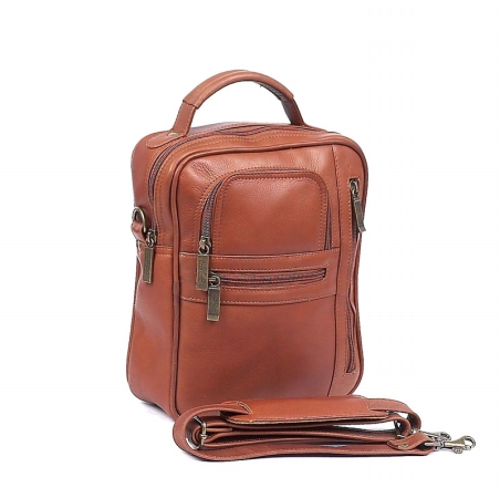 Claire Chase 406E-saddle Medium Manbag - Saddle