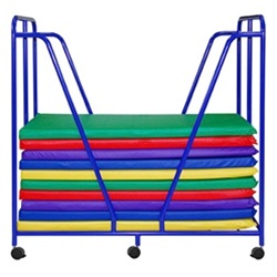 Early Childhood Resource Elr-0668 Mat Trolley - Blue