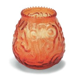 Sterno STE 234V1AM EuroVenetian Filled Glass Candles  Amber