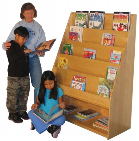 Strictly for Kids SK352 Deluxe School Age Book Display with Storage Shelf