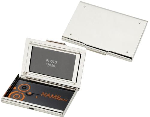 Contact Business Card Case With Built-in Photo Frame