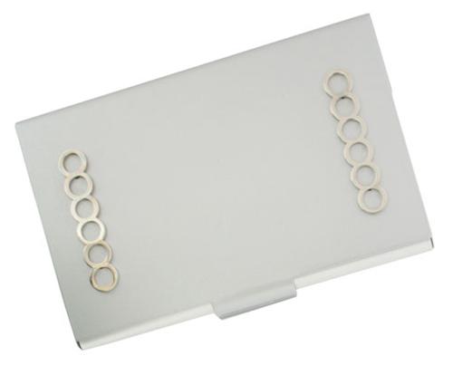 Visol V646B Eve Satin Finish Stainless Steel Business Card Case