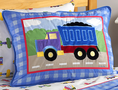 Olive Kids BDTPTX205 Trains Planes and Trucks Sham