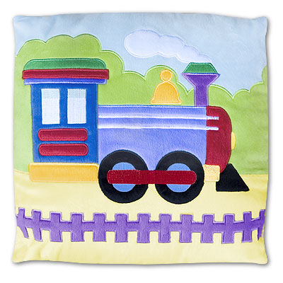 Olive Kids BDTPTX220 Trains Planes and Trucks Plush Pillow