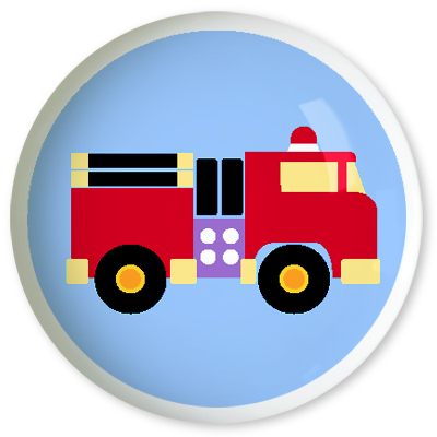 Olive Kids DKTPTX443 Trains Planes and Trucks Firetruck Drawer Knob
