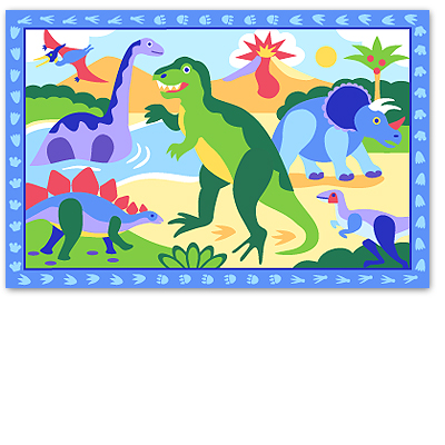 Olive Kids PLDINO419 Dinosaurland Placemat