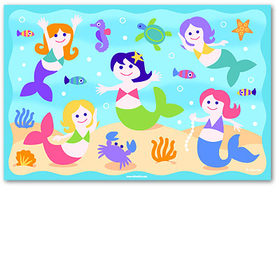 Olive Kids PLMERM419 Mermaids Placemat